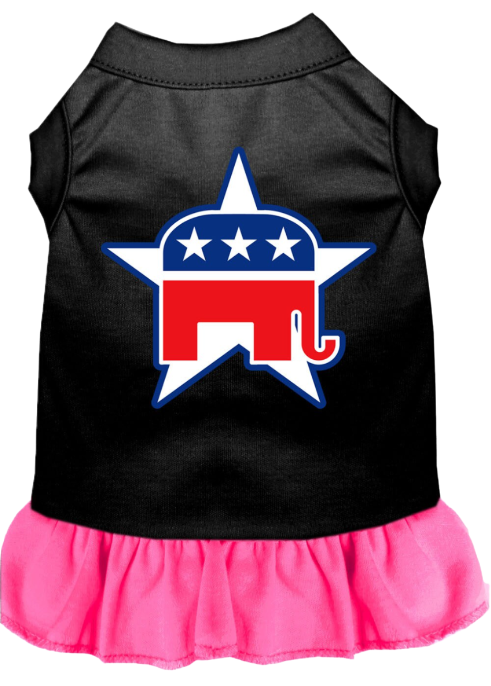 Republican-Themed Screen Printed Dress for Dogs & Cats - Comfortable Pet Apparel