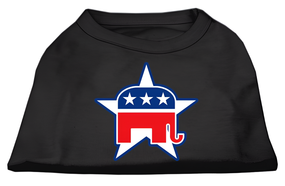 Republican-Themed Screen Printed Shirt for Pets - Comfortable Cotton Blend for Dogs & Cat