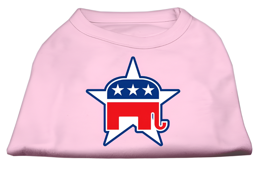 Republican-Themed Screen Printed Shirt for Pets - Comfortable Cotton Blend for Dogs & Cat