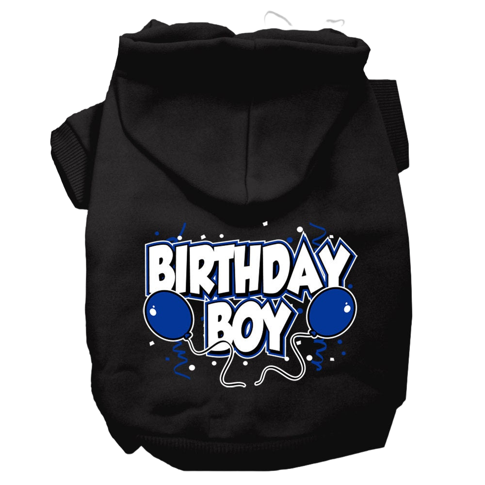 "Birthday Boy" Screen Printed Hoodie for Dogs & Cats - Soft and Warm Pet Apparel