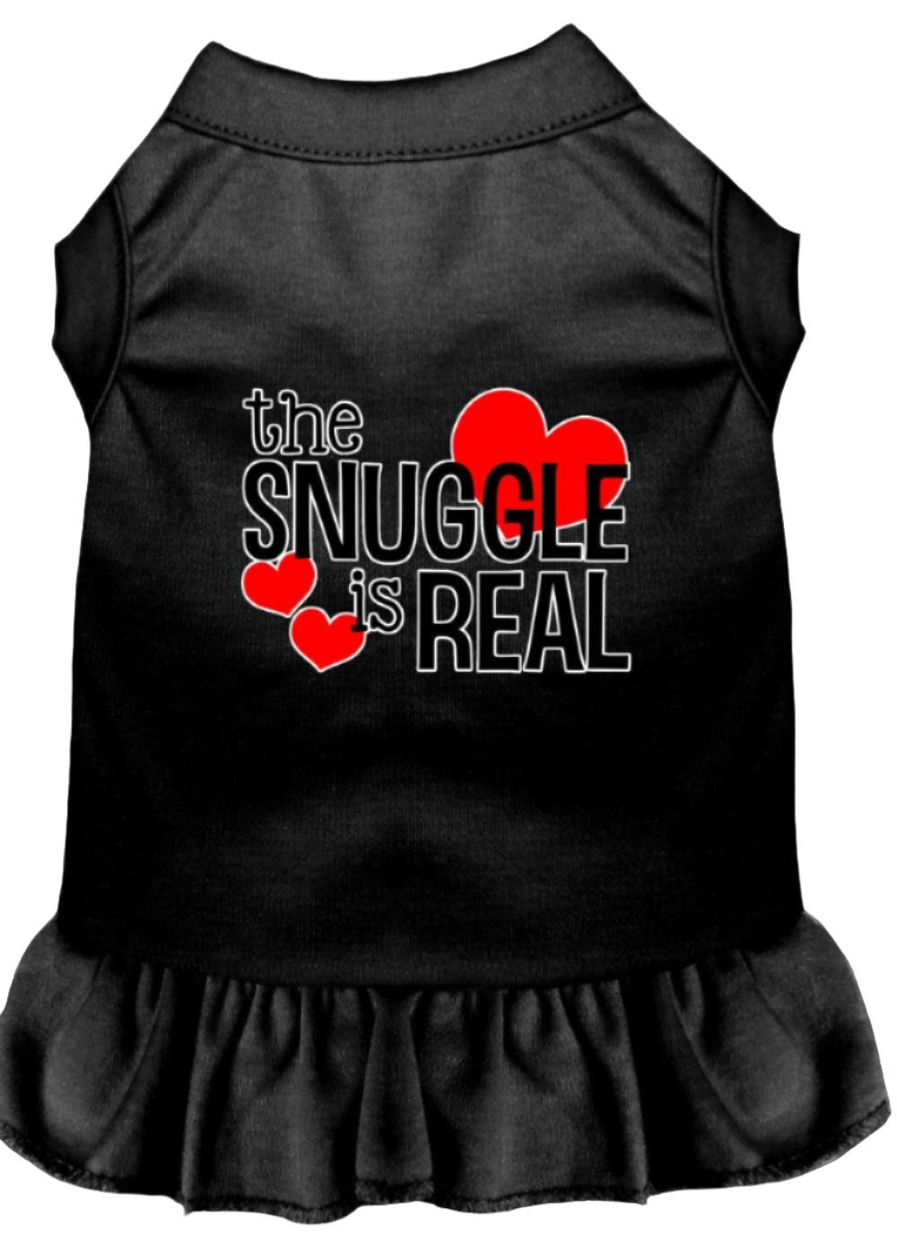 "The Snuggle Is Real" - Cute Screen Printed Dog & Cat Dress Apparel