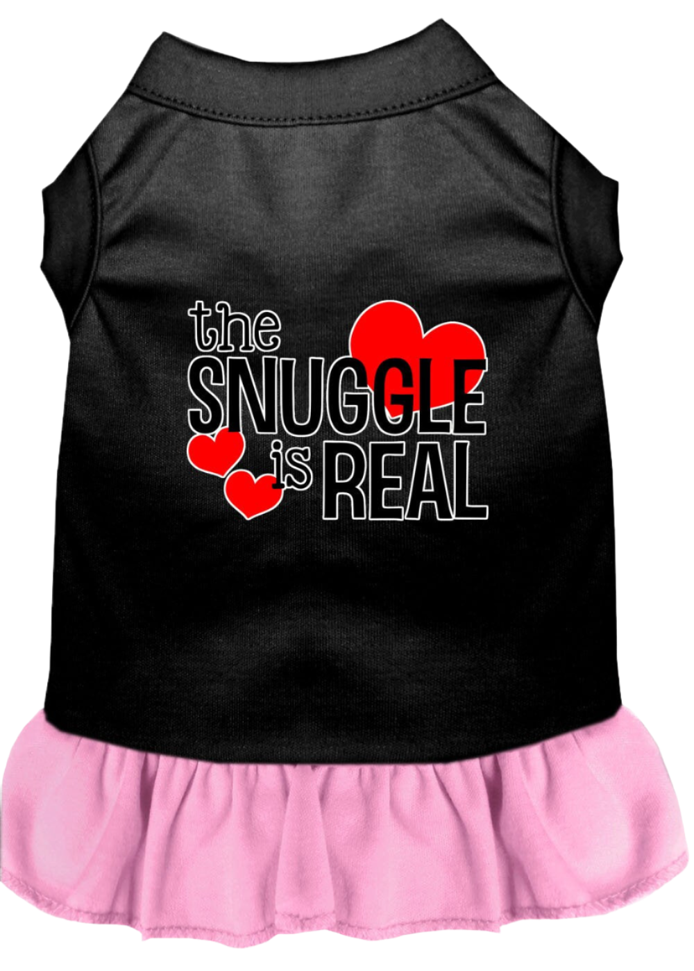 "The Snuggle Is Real" - Cute Screen Printed Dog & Cat Dress Apparel