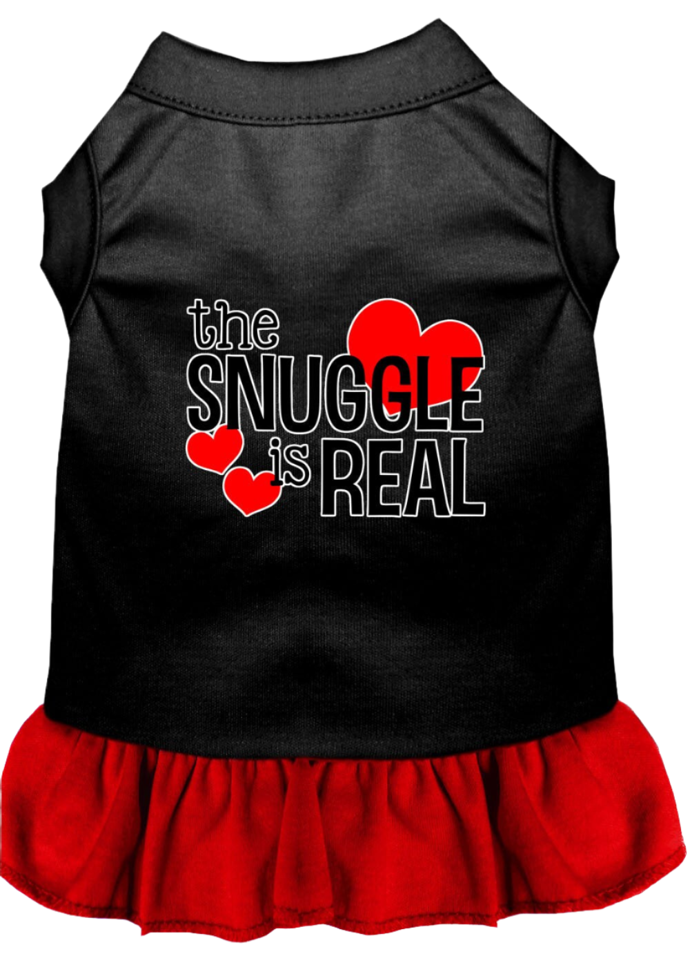 "The Snuggle Is Real" - Cute Screen Printed Dog & Cat Dress Apparel