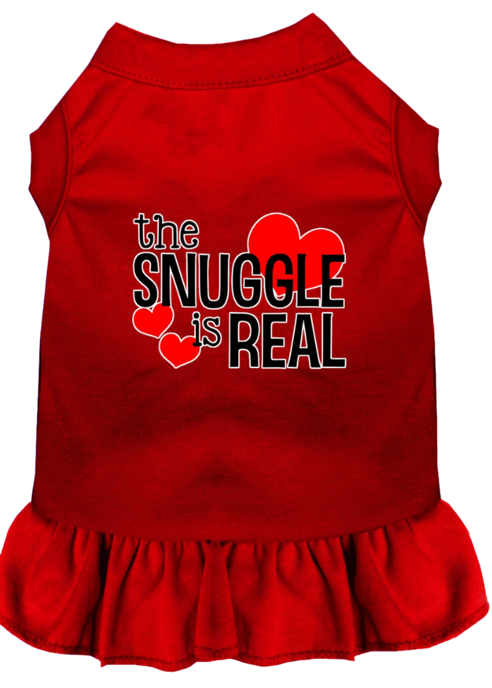 "The Snuggle Is Real" - Cute Screen Printed Dog & Cat Dress Apparel