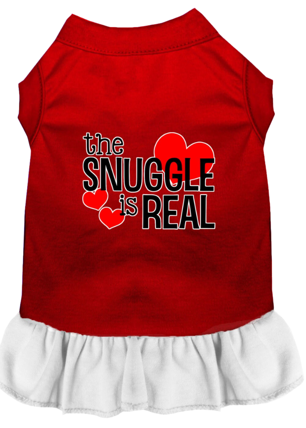 "The Snuggle Is Real" - Cute Screen Printed Dog & Cat Dress Apparel