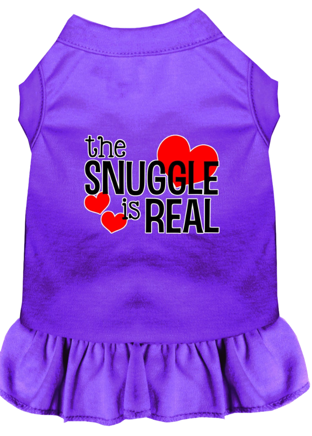 "The Snuggle Is Real" - Cute Screen Printed Dog & Cat Dress Apparel