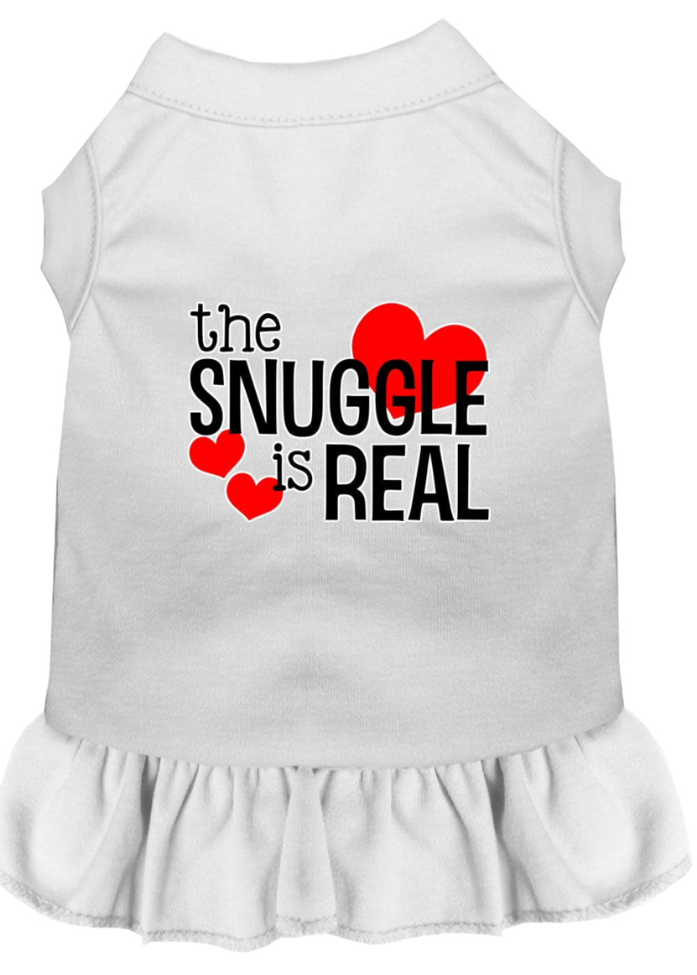 "The Snuggle Is Real" - Cute Screen Printed Dog & Cat Dress Apparel