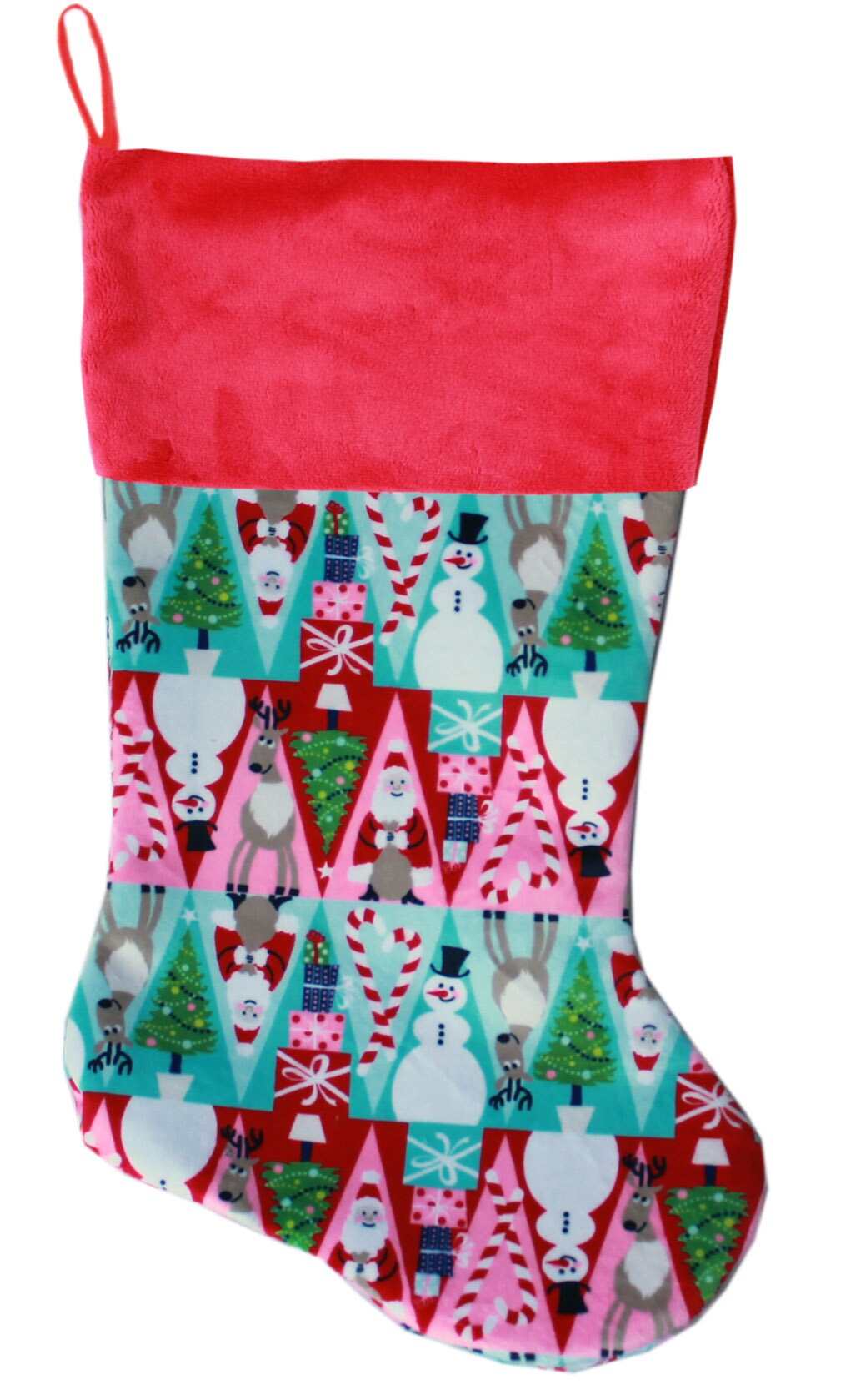 Christmas Velvet Stocking – 'Christmas Party Group' with 5 Festive Pattern Options!"