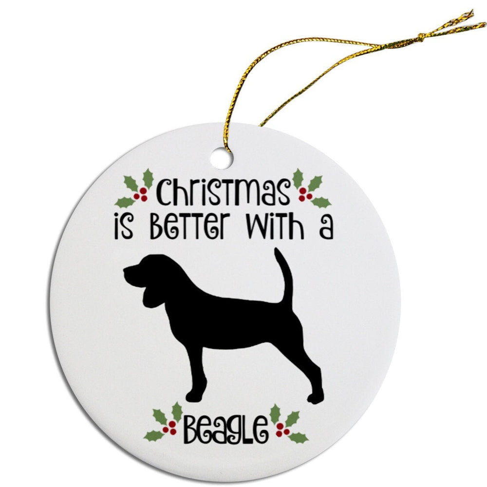 Beagle Christmas Ornament - Personalized Dog Breed Holiday Decor