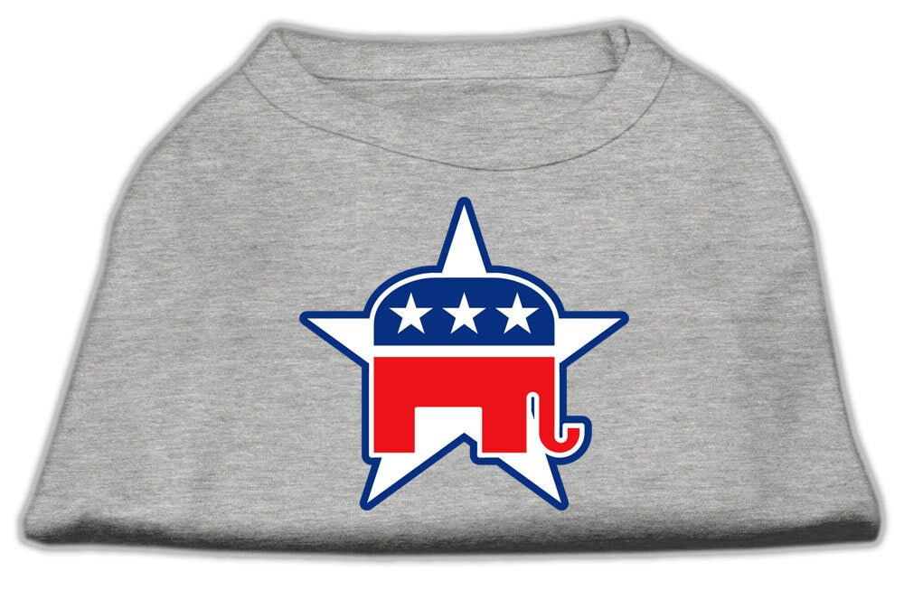 Republican-Themed Screen Printed Shirt for Pets - Comfortable Cotton Blend for Dogs & Cat