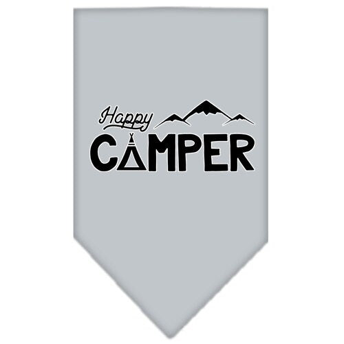 Pet & Dog Bandana - Screen Printed 'Happy Camper' Design - Stylish & Comfortable