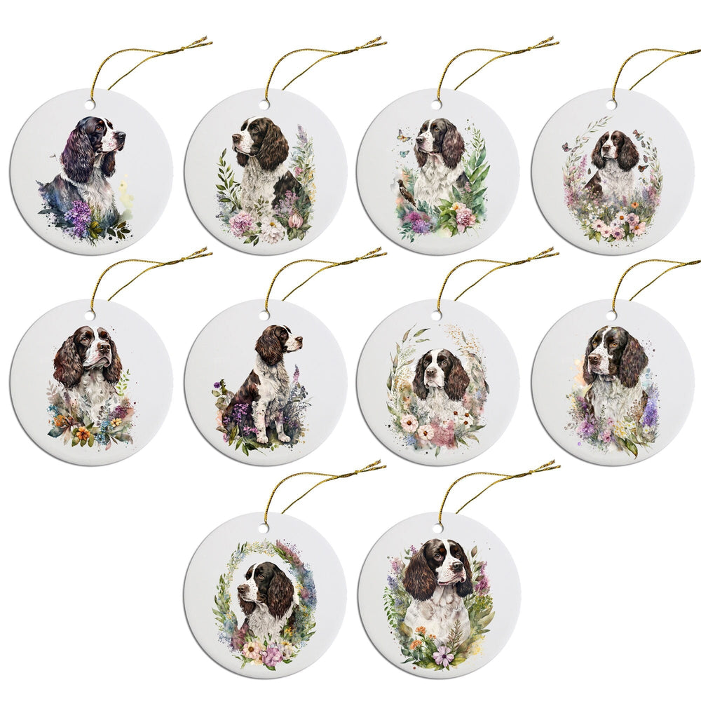 Dog Breed Christmas Ornament, "English Springer Spaniel"