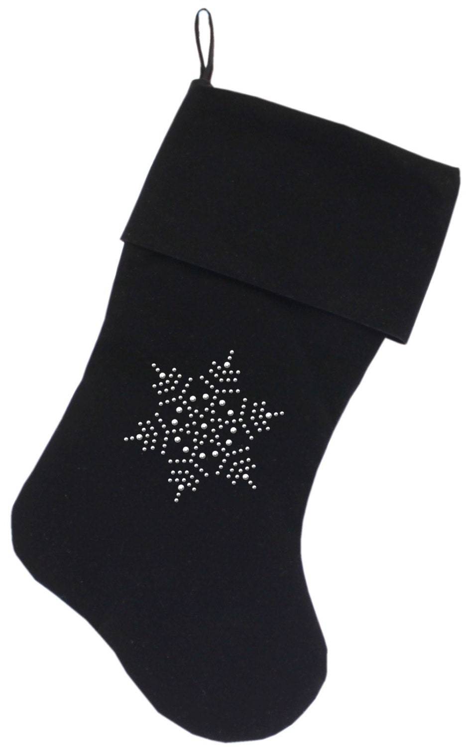 Christmas Stocking Rhinestone, "Snowflake"