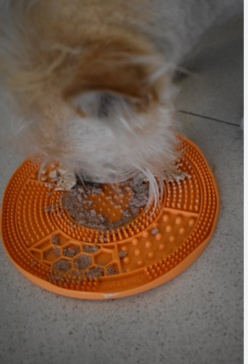 Spunk Pump Round Lick Pad for Dogs & Cats