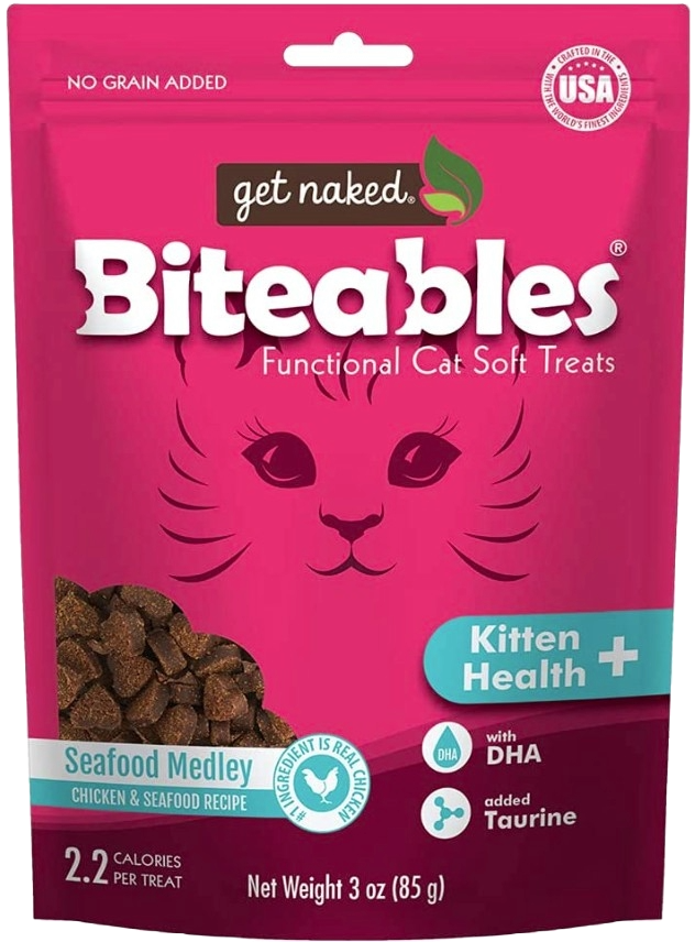 Get Naked: Kitten Health Biteables Seafood Medley Flavor