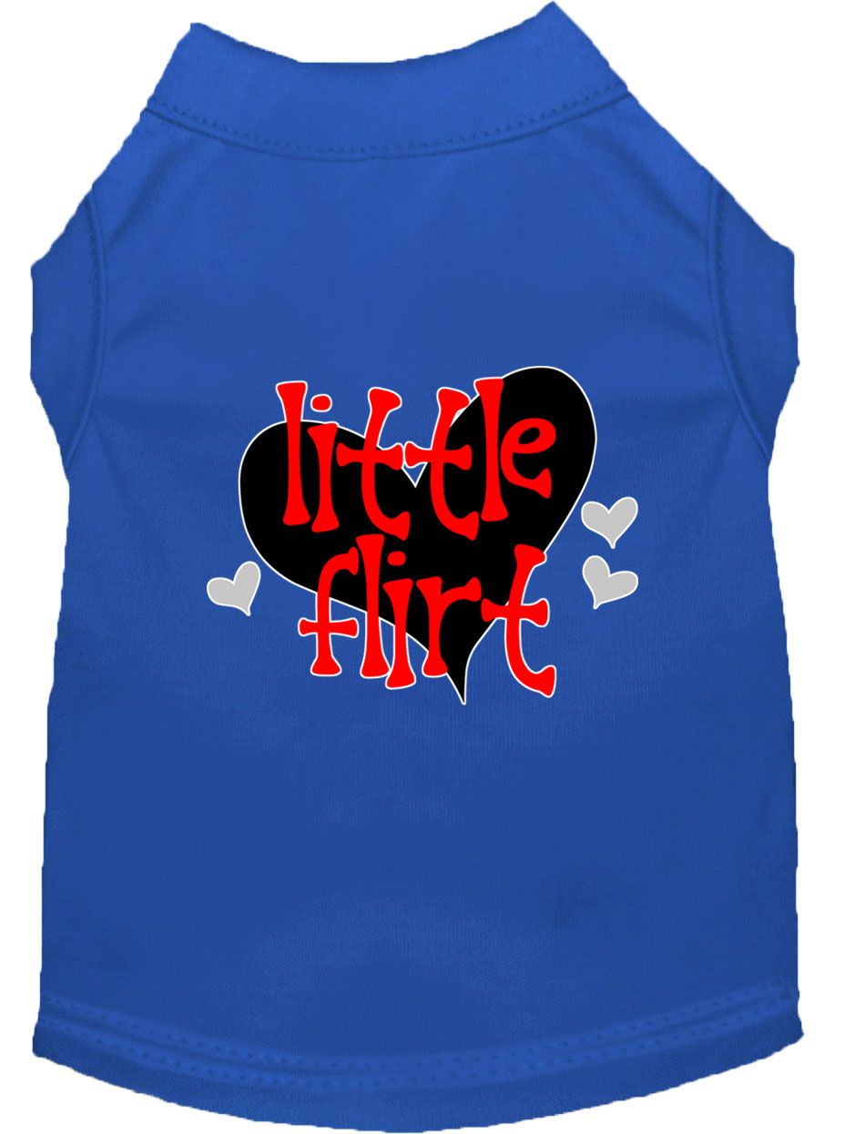 Charming 'Little Flirt' Screen Printed Tee for Pets - Fashionable Dog & Cat Shirts