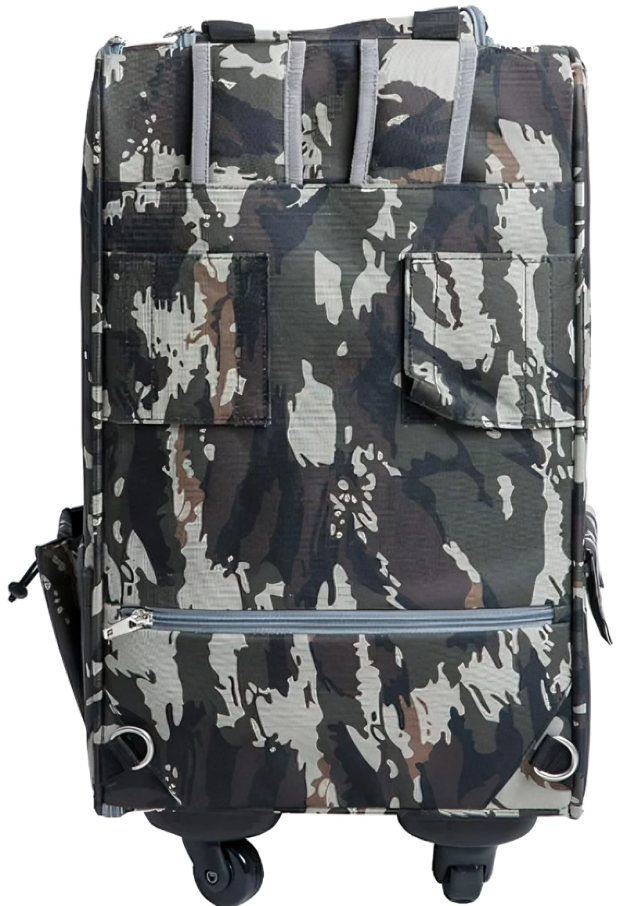 Versatile 5-in-1 Army and Pink  Camo Pet Carrier by Petique for Small Dogs and Cats: Ultimate Travel Solution