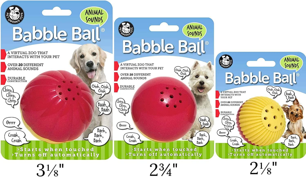 Pet Qwerks Animal Sounds Ball: Interactive Dog Toy for Endless Fun and Engagement