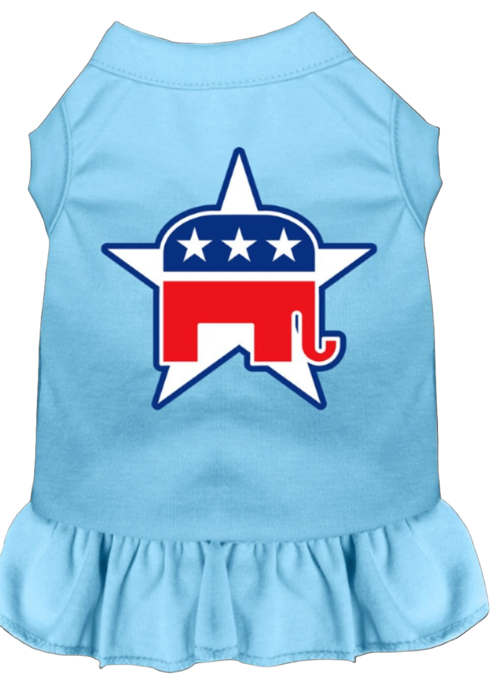 Republican-Themed Screen Printed Dress for Dogs & Cats - Comfortable Pet Apparel