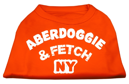 "Aberdoggie and Fetch NY" Screen Printed Pet Shirt for Dogs & Cats - Stylish Comfort Wear