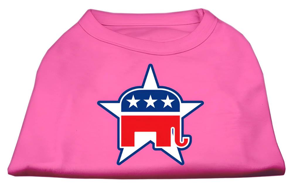 Republican-Themed Screen Printed Shirt for Pets - Comfortable Cotton Blend for Dogs & Cat