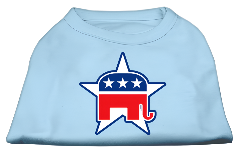 Republican-Themed Screen Printed Shirt for Pets - Comfortable Cotton Blend for Dogs & Cat