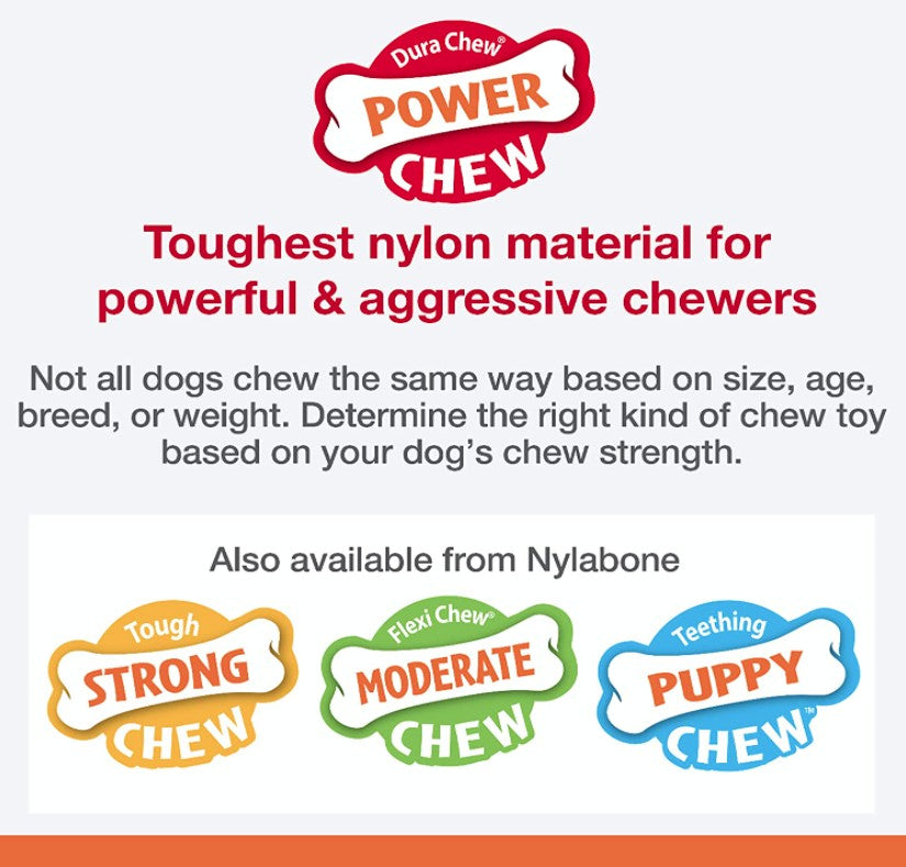 Nylabone Power Chew Knot Bone Big Dog Chew Toy (Chicken Flavor)