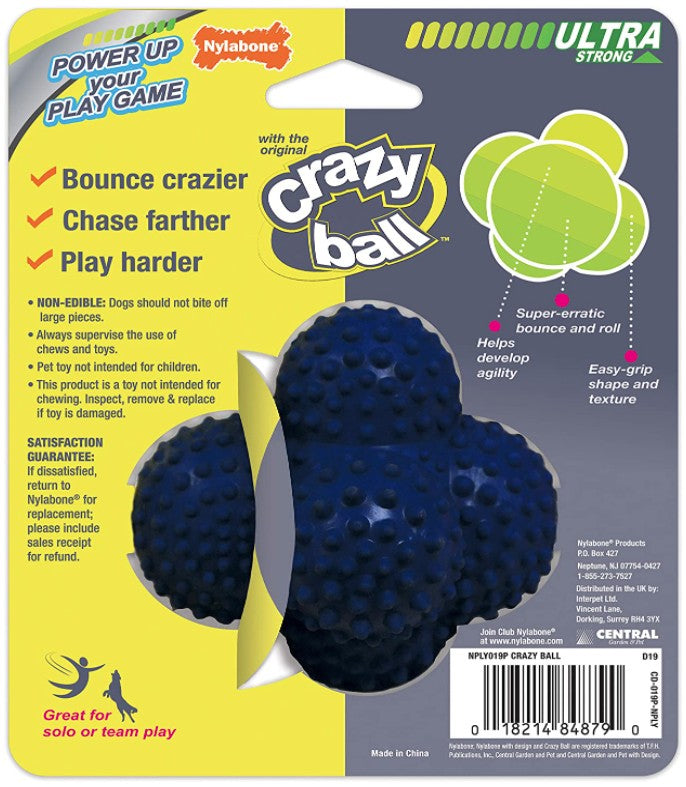 Nylabone Large Power Play Crazy Ball Dog Toy