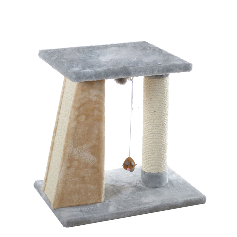 Armarkat Dual-Level Real Wood Cat Scratching Post - Sturdy Multi-Platform Scratcher for Cats