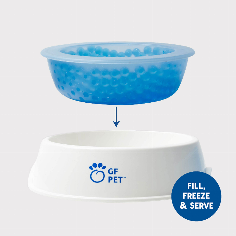 GF Pet Chill Bowl: Stay-Cool Ice Water Dish for Pets