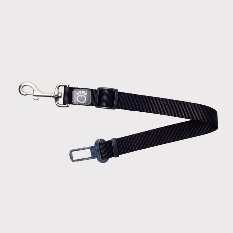 GF Adjustable Black Seat Belt Tether for Pets